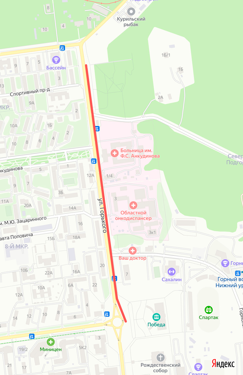 карта маршрута